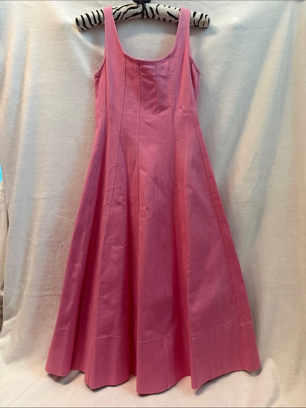 Women’s Denim Pink Fit-and-Flare Dress